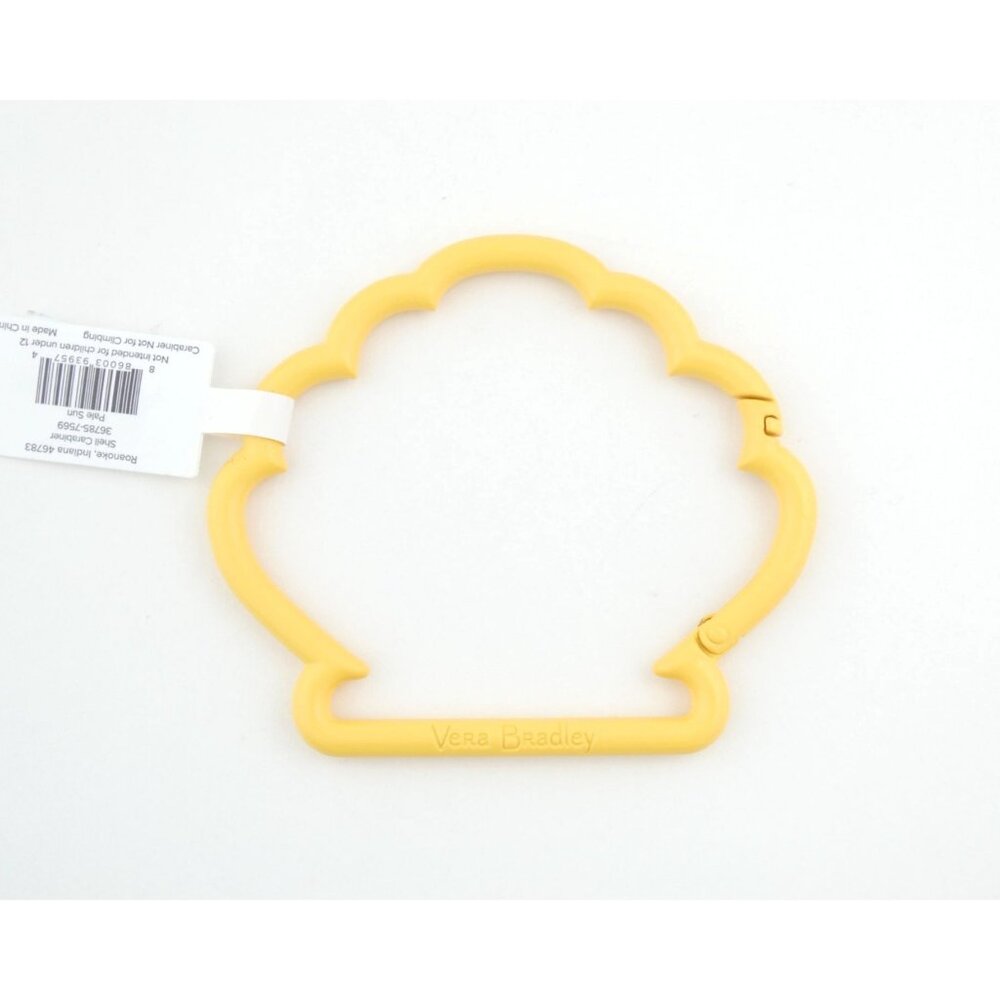 Vera Bradley Pale Sun Shell Carabiner NWT